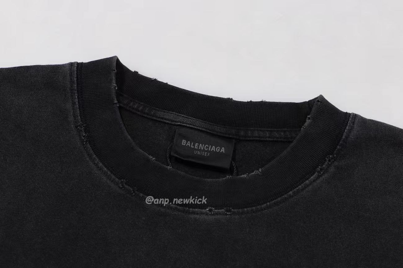 Balenciaga Tape Type T Shirt Black (7) - newkick.app